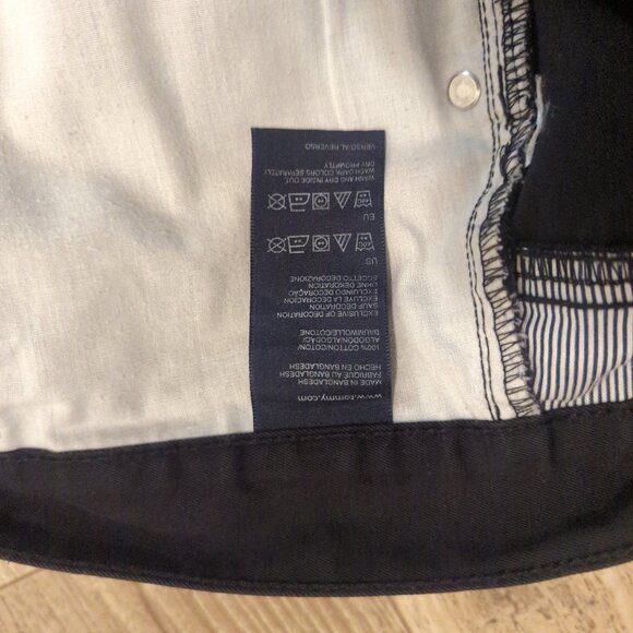 Tommy Hilfiger Mens 36x30 (meas. 38x30) Solid Black Chino Pants - Picture 9 of 9